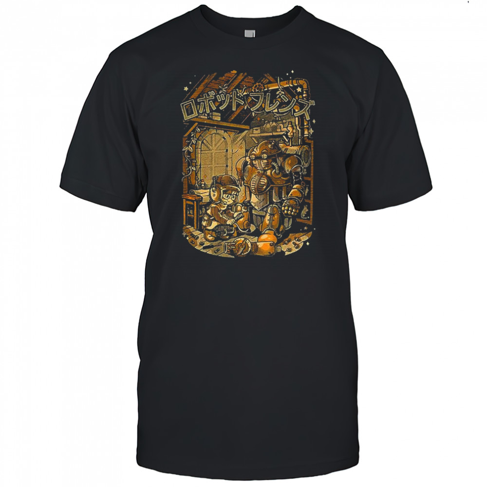 Robot friend anime vintage shirt