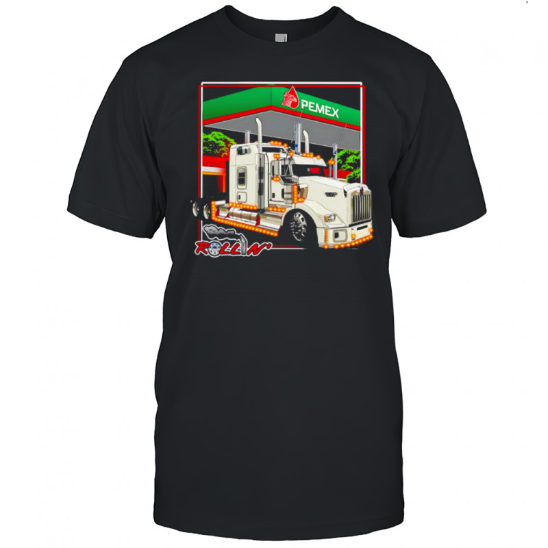 Rollin’ White Truck at PEMEX Gas Station Night shirt