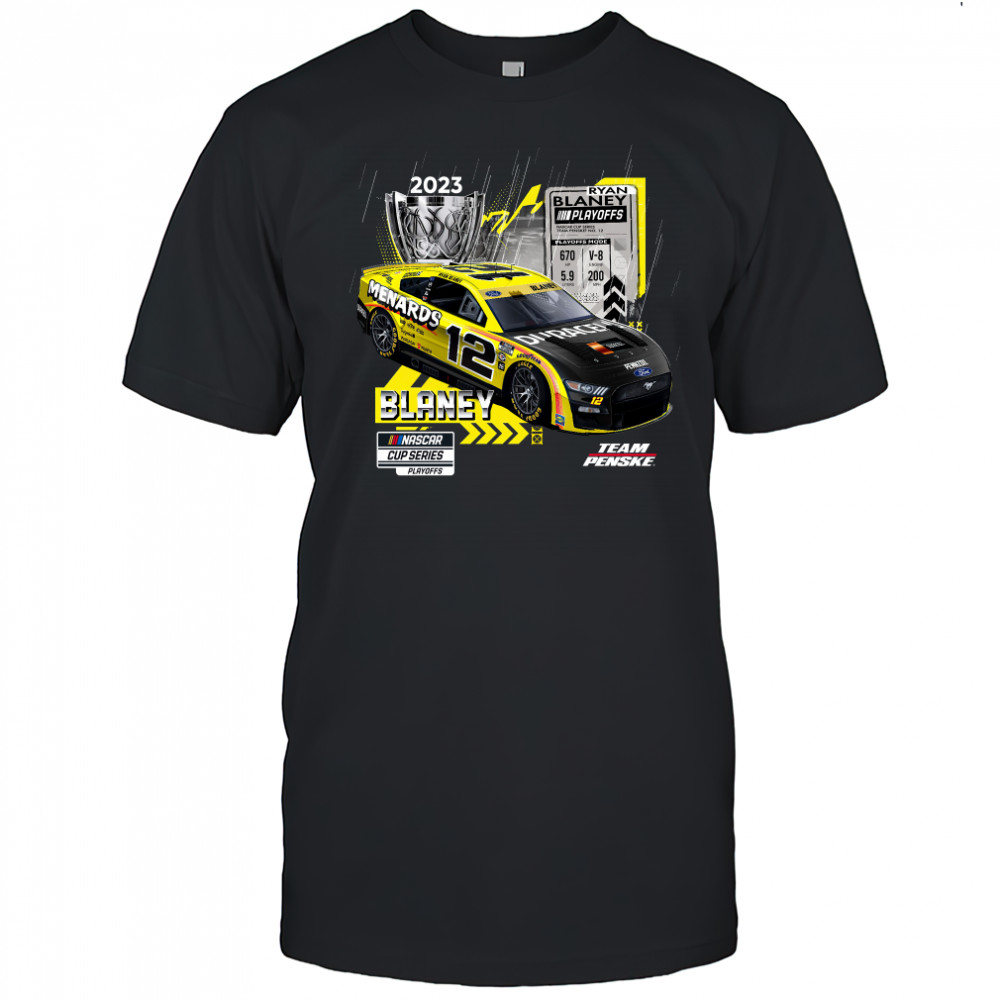 Ryan Blaney Team Penske 2023 NASCAR Cup Series Playoffs T-Shirt