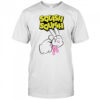 Sad bunny cries pink squish squish aromantic shirt