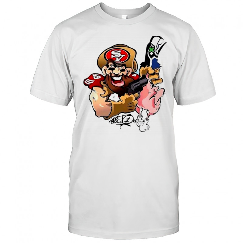 San Francisco 49ers vs Seattle Seahawks Who will score the first TD shirt