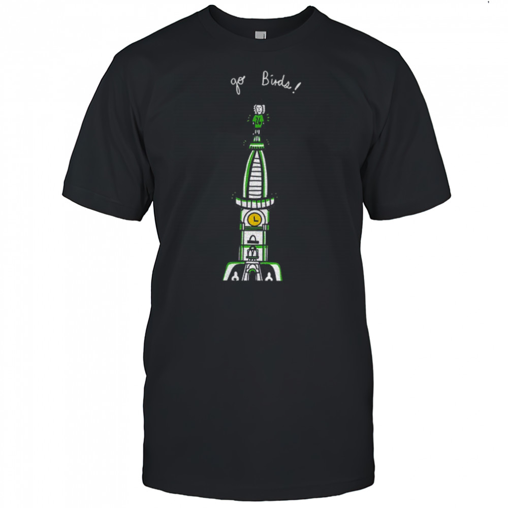 Saquon Barkley Philadelphia Eagles Football NFL rocket Go Birds cartoon shirt