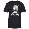 Scary horror clown creepy heart hands shirt