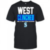Seattle Mariners Playoffs Clinched AL West Division Champions 2025 shirt