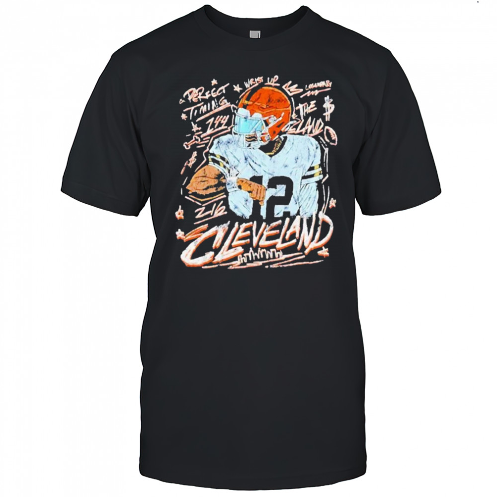 Shedeur Sanders Cleveland Browns Perfect Timing T-shirt