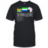 Sierra Leone logo flag and map shirt