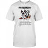 Skunk my five moods 1 i’m too old for this shit 2 i’m too tired for this shit shirt