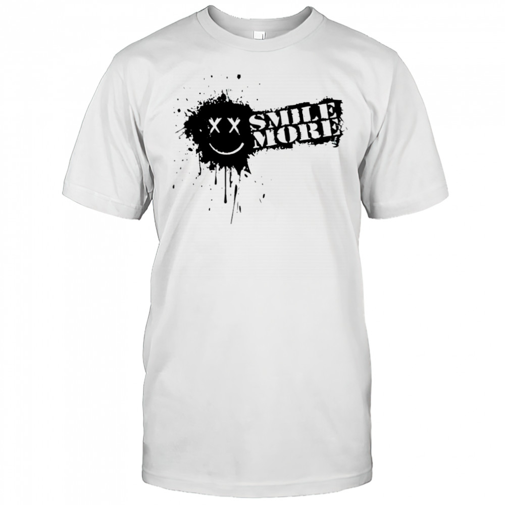 Smile More Splatter shirt