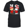 Snoopy And Charlie Brown Nebraska Huskers X Kansas City Chiefs Skyline T-Shirt
