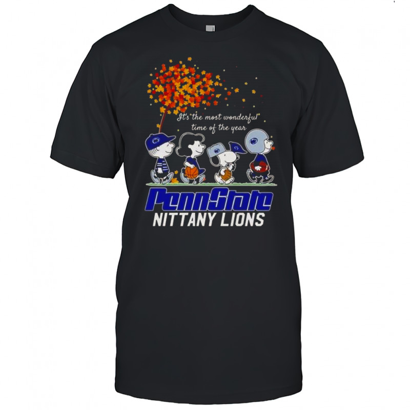 Snoopy And Friends Penn State Nittany Lions It’s The Most Wonderful Time Of The Year Autumn T-Shirt Snoopy And Friends Penn State Nittany Lions It’s The Most Wonderful Time Of The Year Autumn T-Shirt