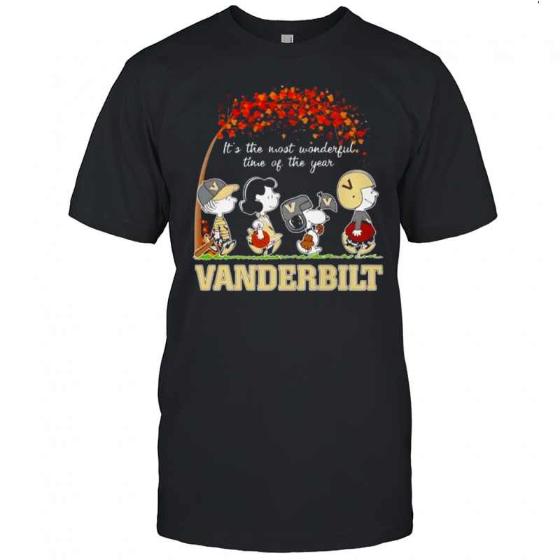 Snoopy And Friends Vanderbilt Sports Team It’s The Most Wonderful Time Of The Year Autumn T-Shirt Snoopy And Friends Vanderbilt Sports Team It’s The Most Wonderful Time Of The Year Autumn T-Shirt
