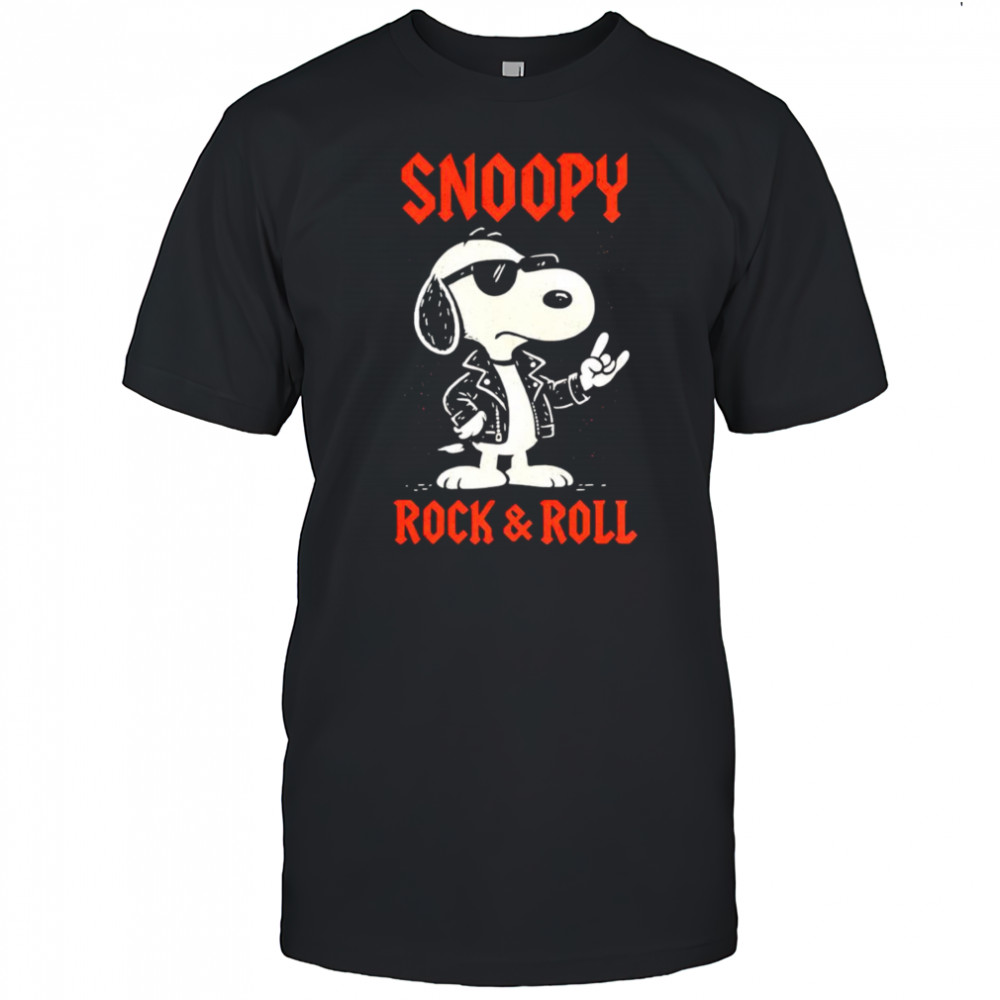Snoopy rock and roll shirt