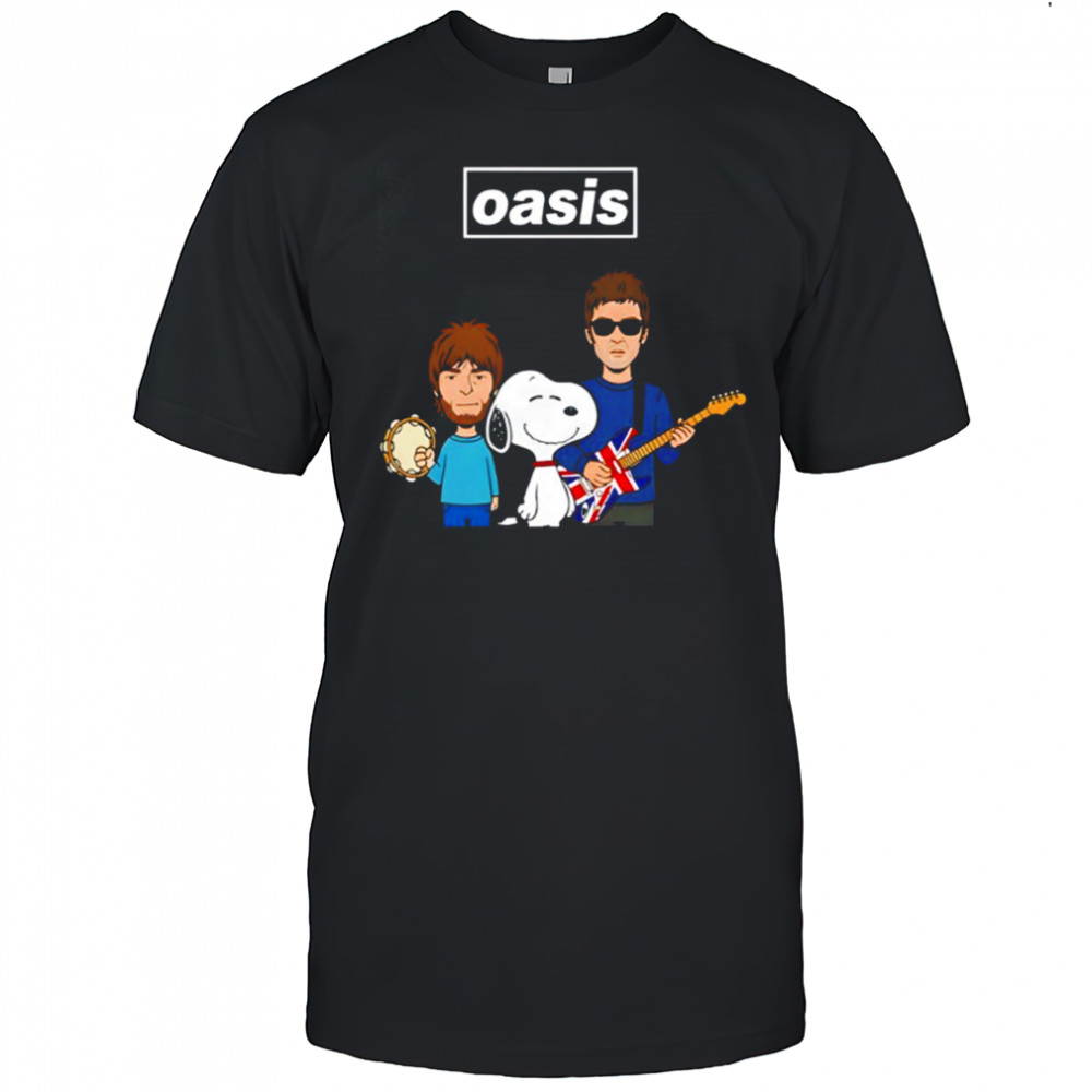 Snoopy the Peanuts x Oasis Live ’25 shirt