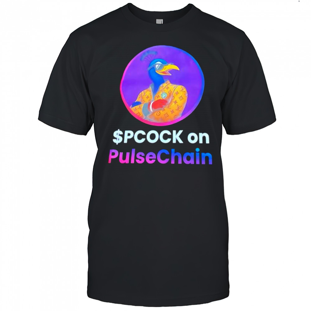 Spcock on pulsechain logo shirt