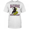 Spooky crow witch pumpkin football Baltimore Ravens Flock shirt
