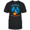 Spurrits of Halloween Ghost Cats Funny Cat Lovers shirt