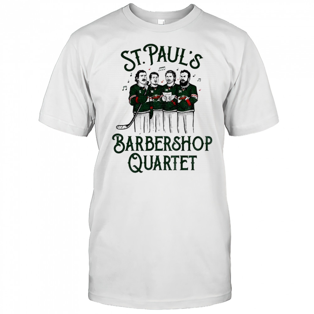 St Paul’s Barbershop quartet Minnesota Wild Hockey shirt