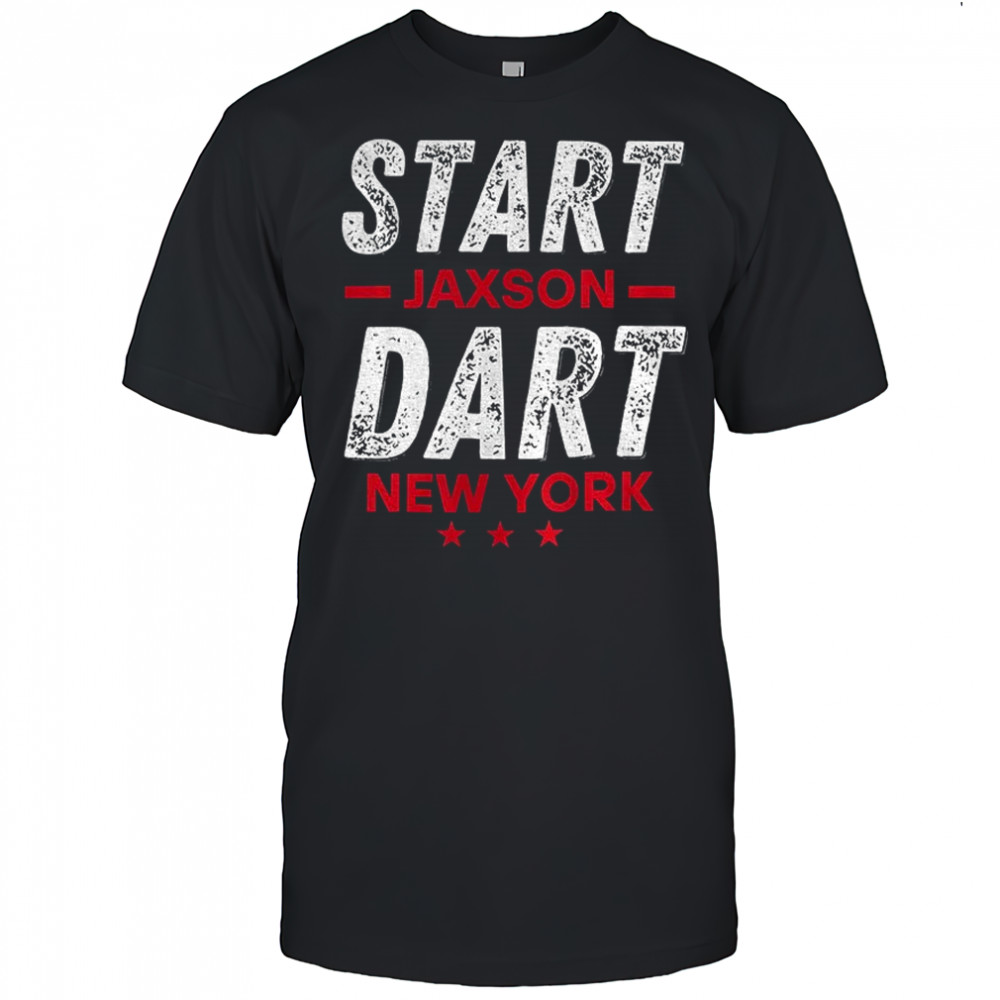 Start Jaxson Dart New York Giants NFL Football gift for fan shirt