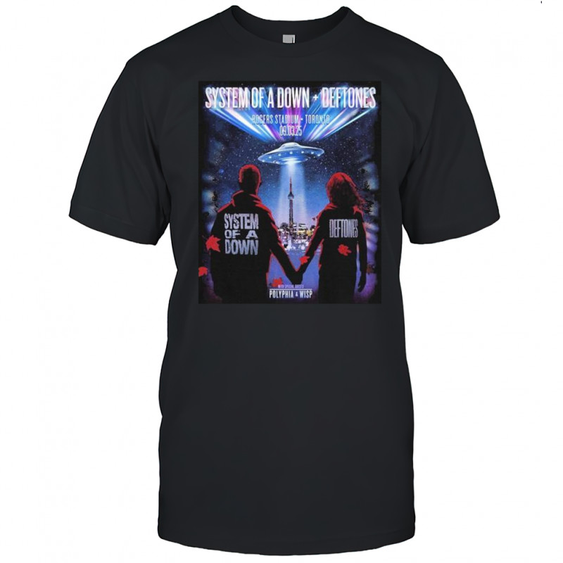 System Of A Down And Deftones Polyphia And Wisp Toronto ON September 3 2025 T-shirt
