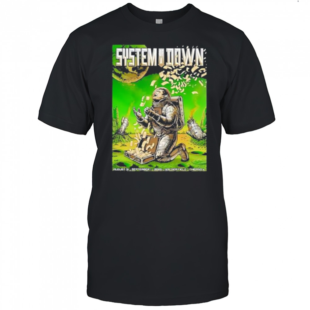 System of a down chicago il 2025 night 2 venue poster shirt