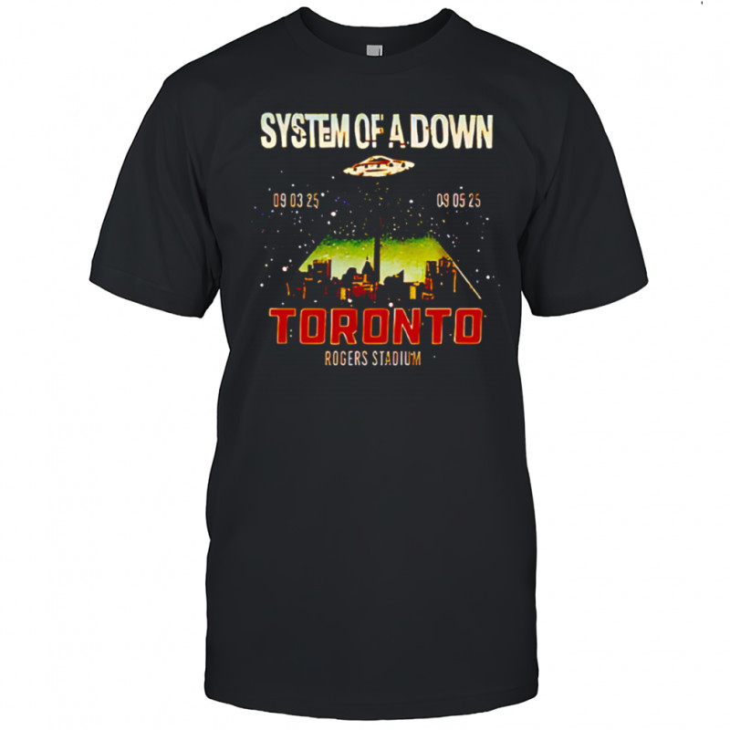 System Of A Down North America Tour 2025 At Rogers Stadium Toronto On shirt