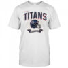 Tennessee Titans Football Helmet Distressed Design Shirt