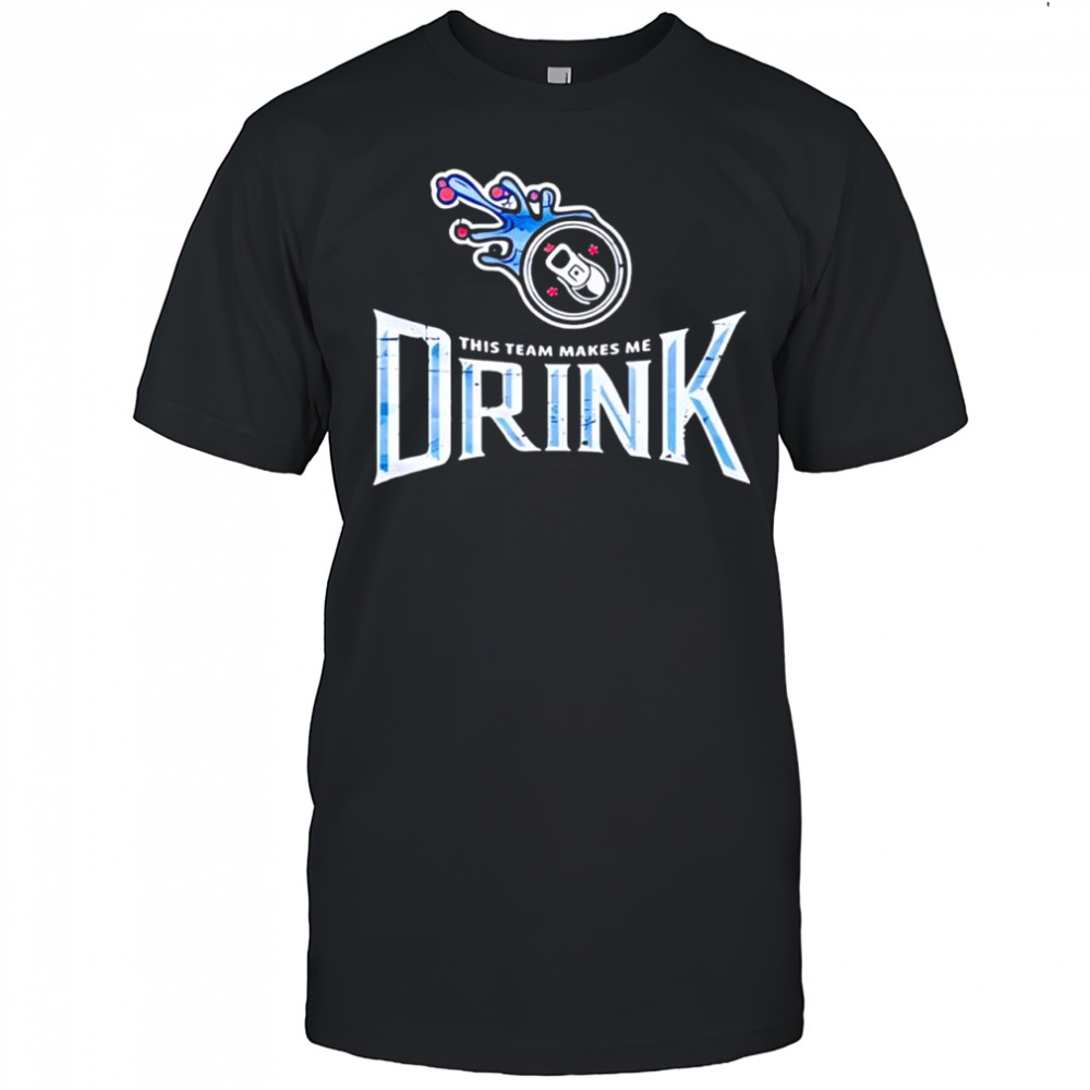 Tennessee Titans football team this team makes me drink logo shirt