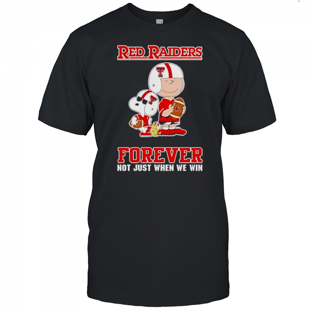 Texas Tech Red Raiders Charlie Brown Cartoon Forever T-Shirt