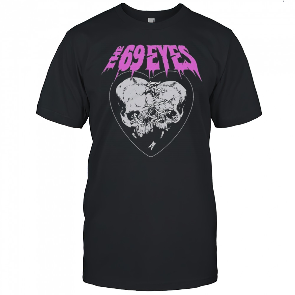 The 69 Eyes Together Forever Heart Skull T-shirt