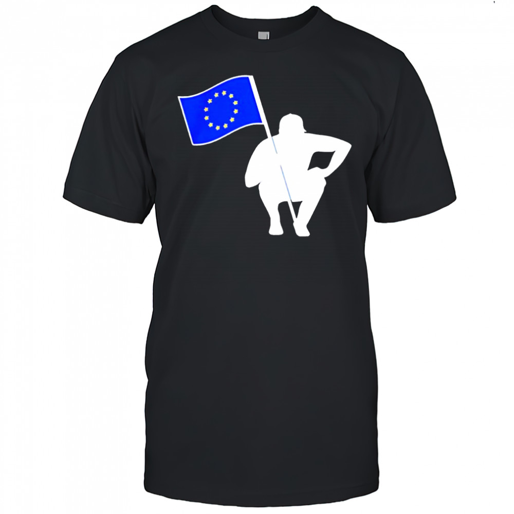 The Caddie Network flag graphic shirt