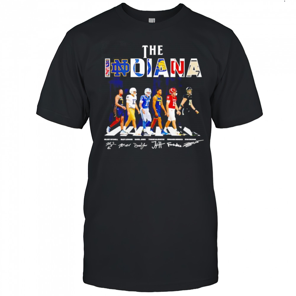 The Indiana Abbey Road signatures shirt