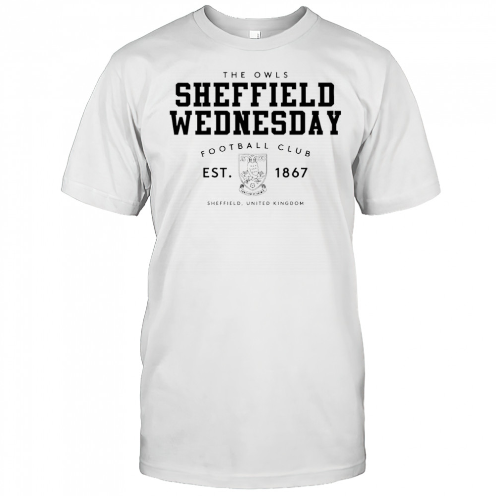 The Owls Sheffield Wednesday Football Club est 1867 logo Sheffield United Kingdom shirt