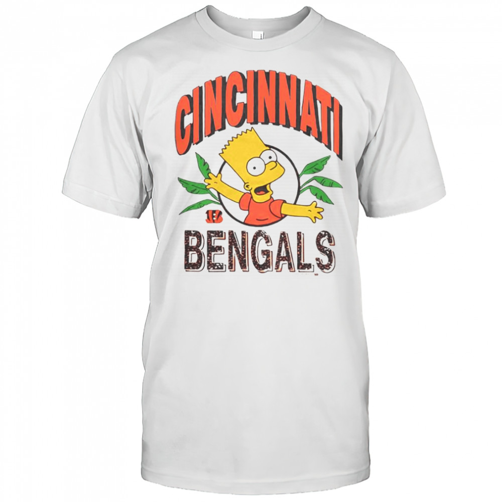 The Simpsons Bart X Cincinnati Bengals Jungle T-Shirt