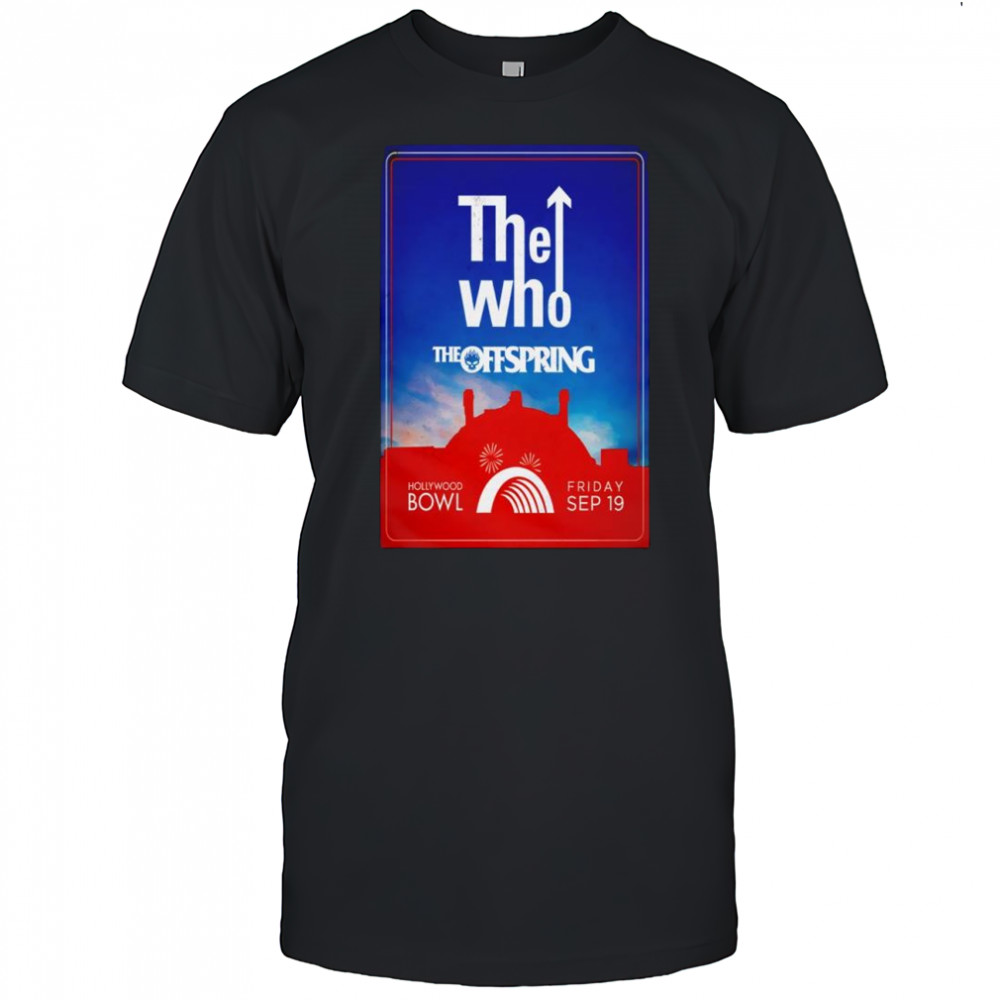 The Who The Hollywood Bowl Sept 19 2025 poster shirt