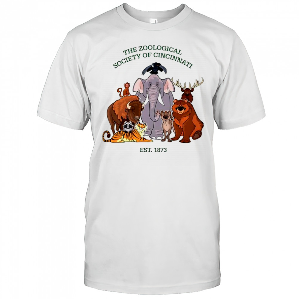 The Zoological society of Cincinnati est 1873 cartoons shirt