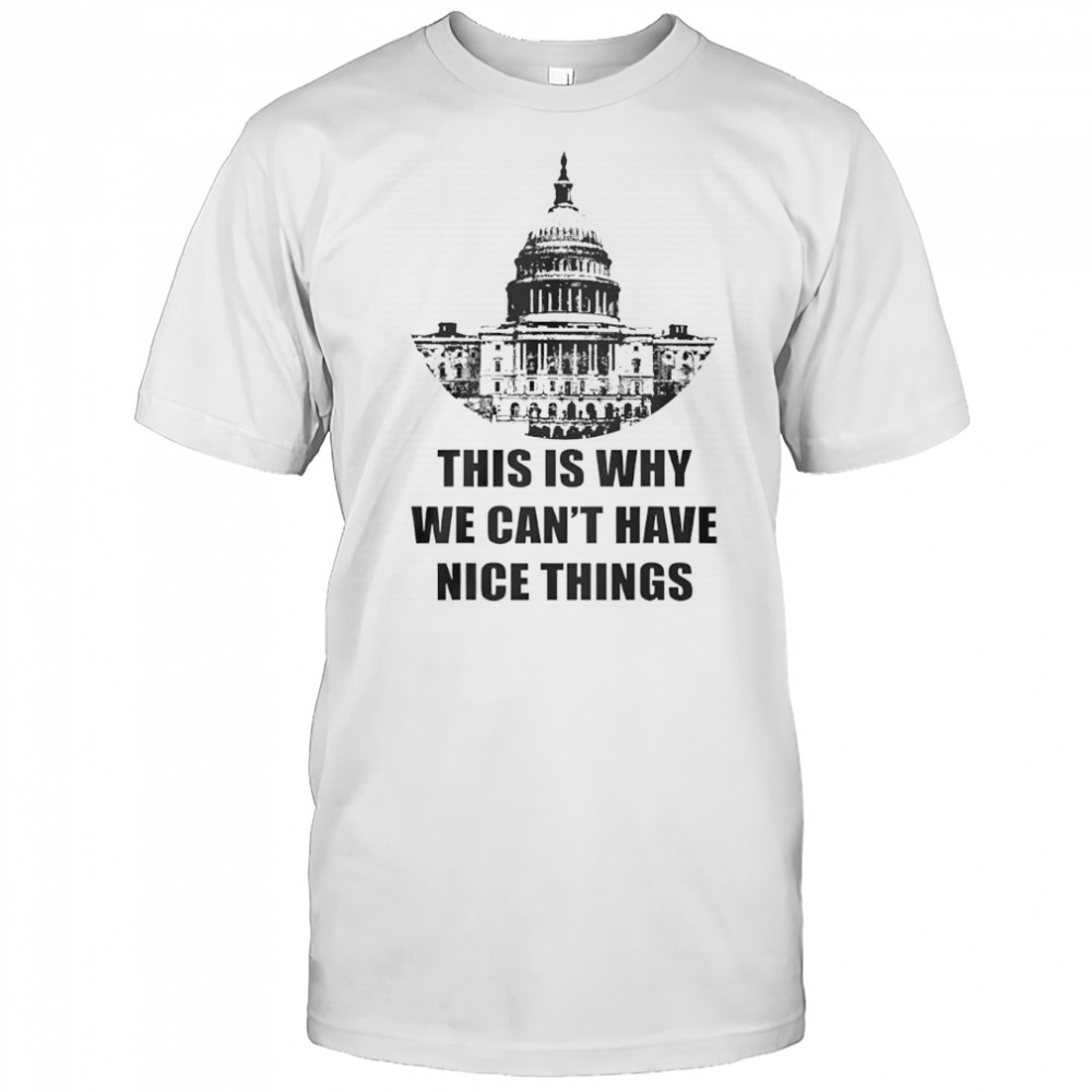 This is why we can’t have nice things anti government shirt