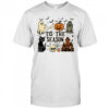 Tis The Season Ghost Halloween Pumpkin Spooky Vibes Cat shirt