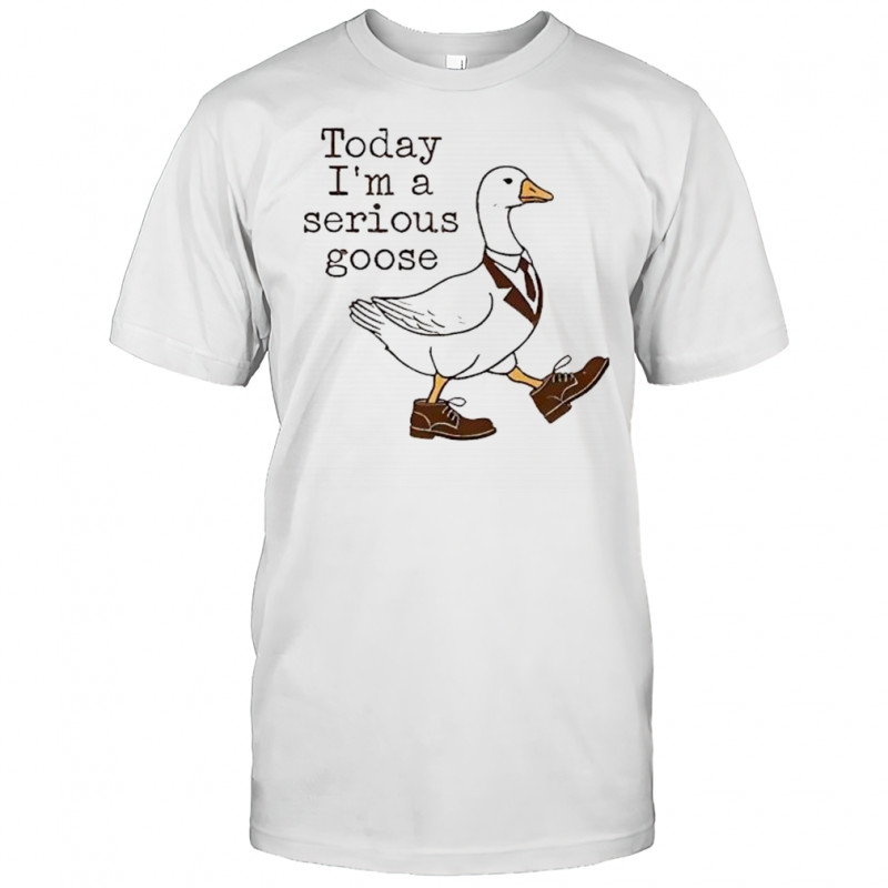 Today I’m a serious goose working and serious goose shirt
