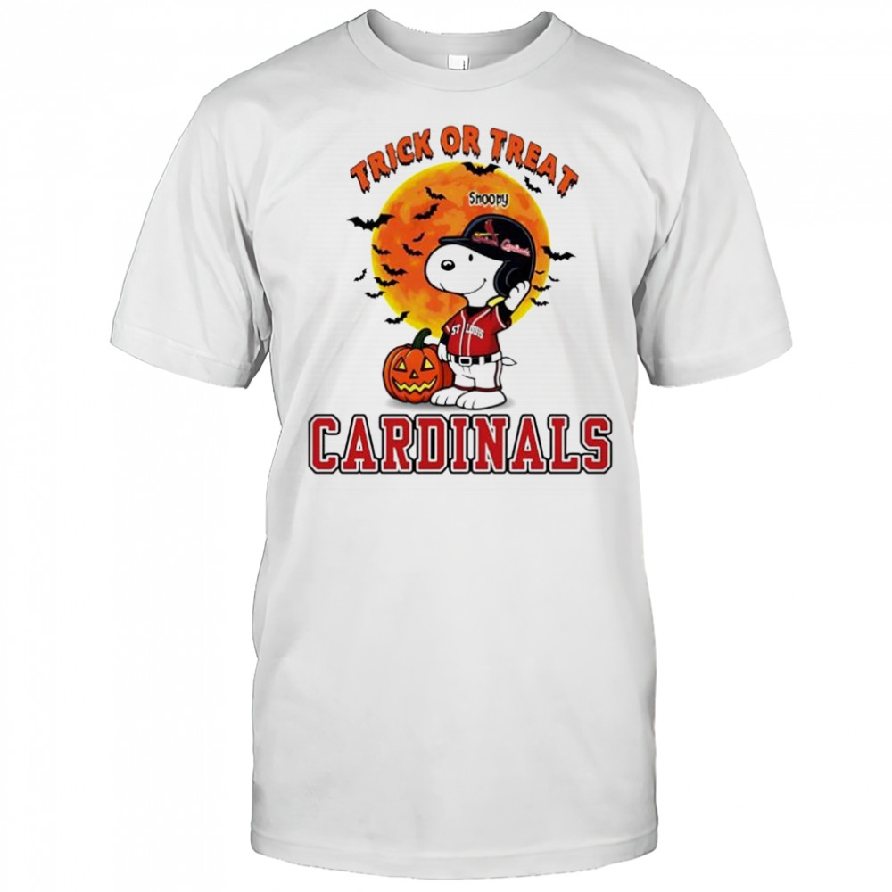 Trick or Treat St. Louis Cardinals Snoopy Halloween shirt