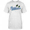 Two hand grenades Pathfinders style Los Angeles Dodgers logo parody shirt