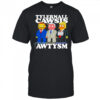 Tylernall Cawsis Awtysm Warning Do Not Hug caricature shirt