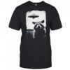 Unique Raccoon and UFO Print shirt