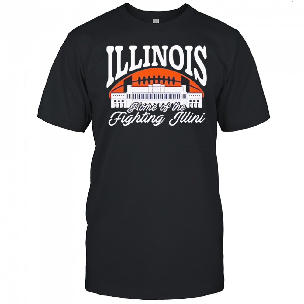 University of Illinois Urbana Gies Memorial Stadium logo home of the fighting Illini shirt
