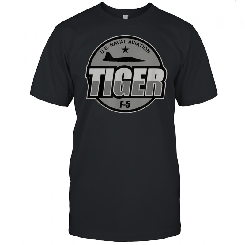 U.S. Naval Aviation F-5 Tiger Jet Military Aircraft Pilot T-Shirt