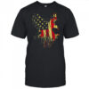USA Flag American Eagle Glory Splatter Military Veteran Patriotic Army Marine shirt