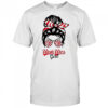 Utah Utes girl messy bun glasses shirt