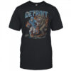 Vintage Lions Football Lion chasing football player NFL 2025 shirt