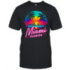 Vintage Miami Beach Retro City Florida Vacation Sunset shirt