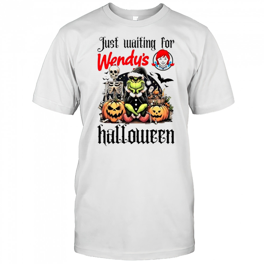 Wendy’s Grinch just waiting for Halloween goth graphic shirt