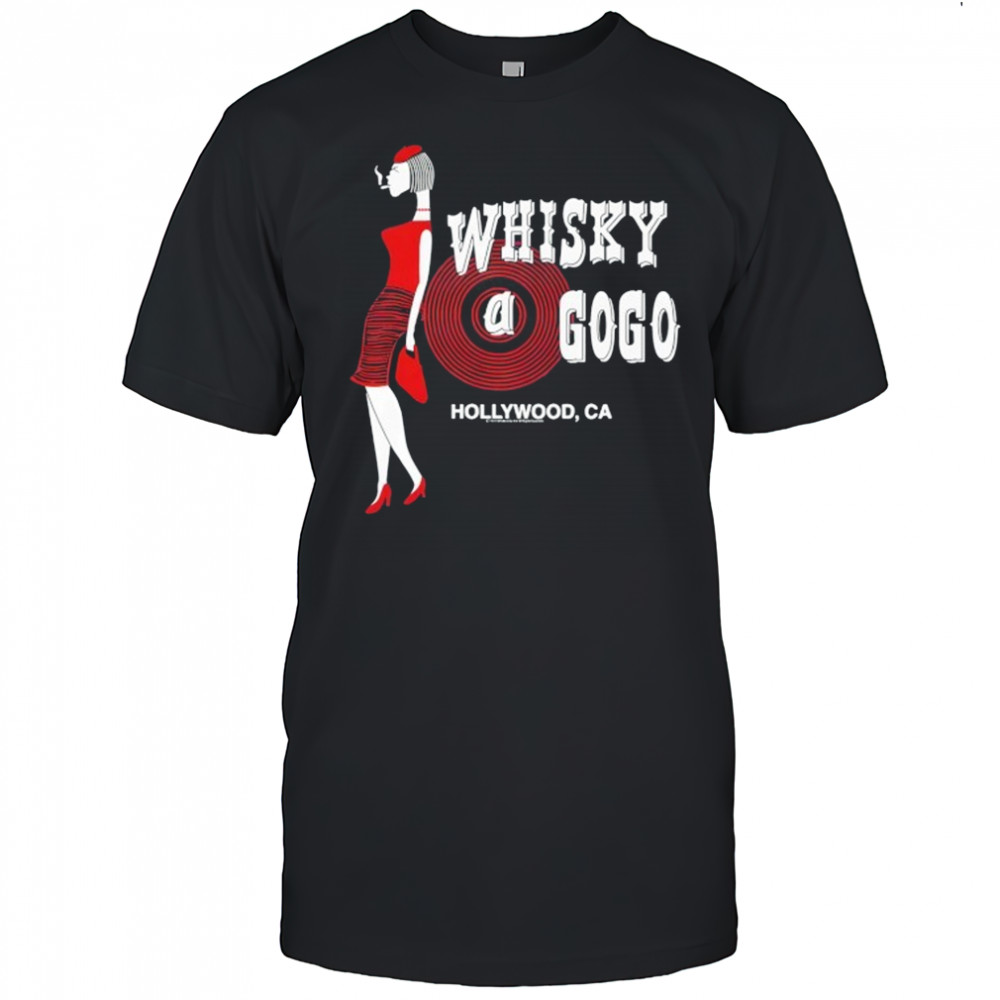 Whisky a go go Hollywood CA lady logo shirt